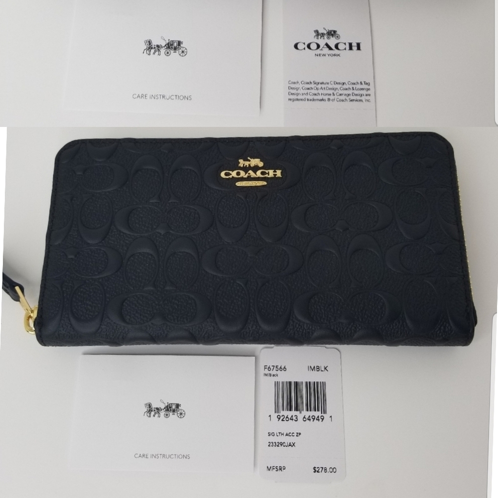✅️ COACH SET Matching Designer Bag Wallet Signature - Picture 14 of 16